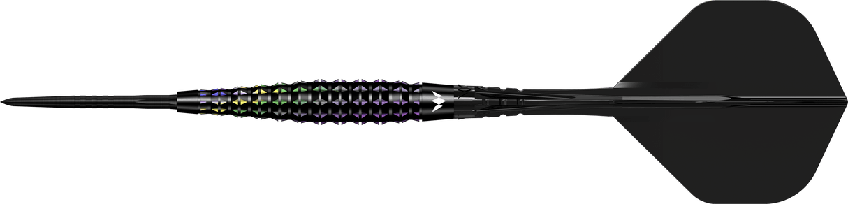 Mission Black Opal Darts - Steel Tip - 95% Tungsten - Black & Coral PVD