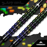 Mission Black Opal Darts - Soft Tip - 95% Tungsten - Black & Coral PVD 20g