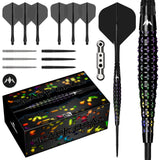 Mission Black Opal Darts - Steel Tip - 95% Tungsten - Black & Coral PVD