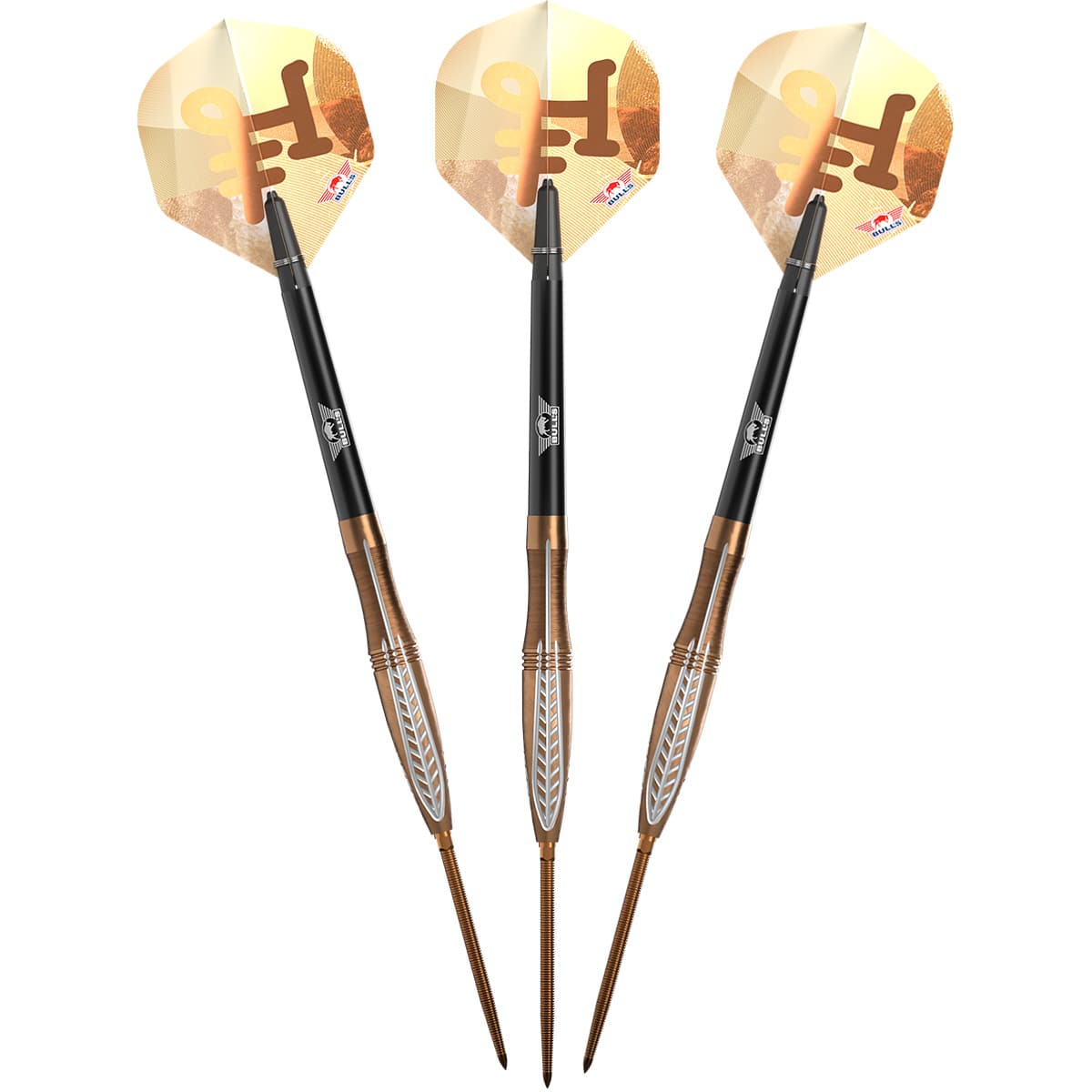Bulls Bronzo CP Darts - Steel Tip - 90% Tungsten - Flux