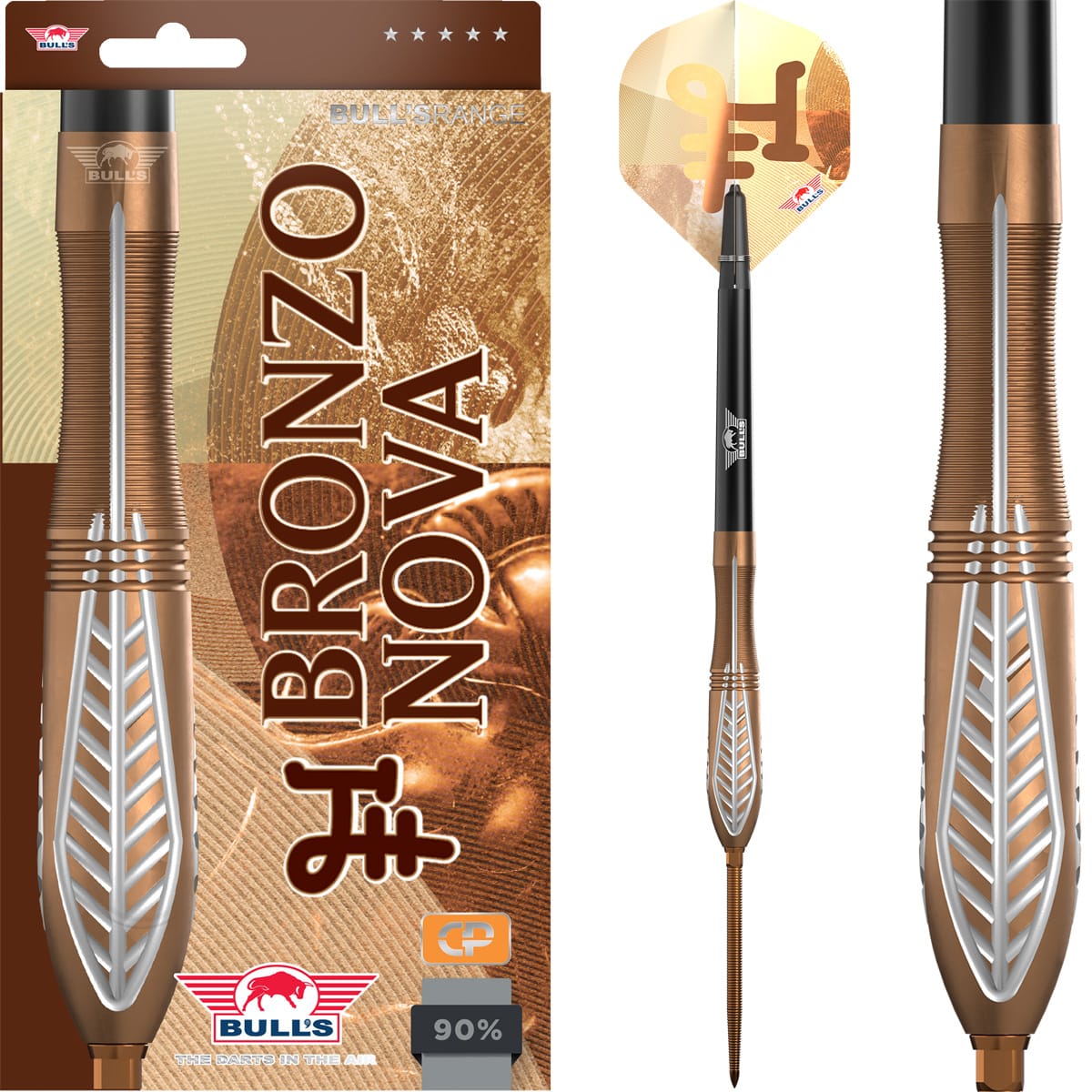 Bulls Bronzo CP Darts - Steel Tip - 90% Tungsten - Nova