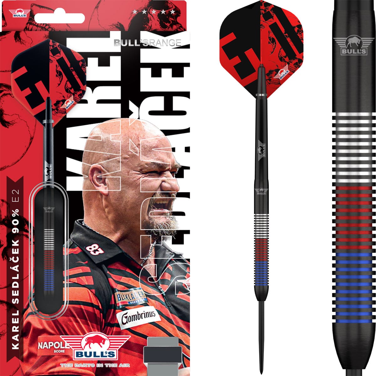 Bulls Karel Sedlacek Darts - Steel Tip - 90% Tungsten - E2