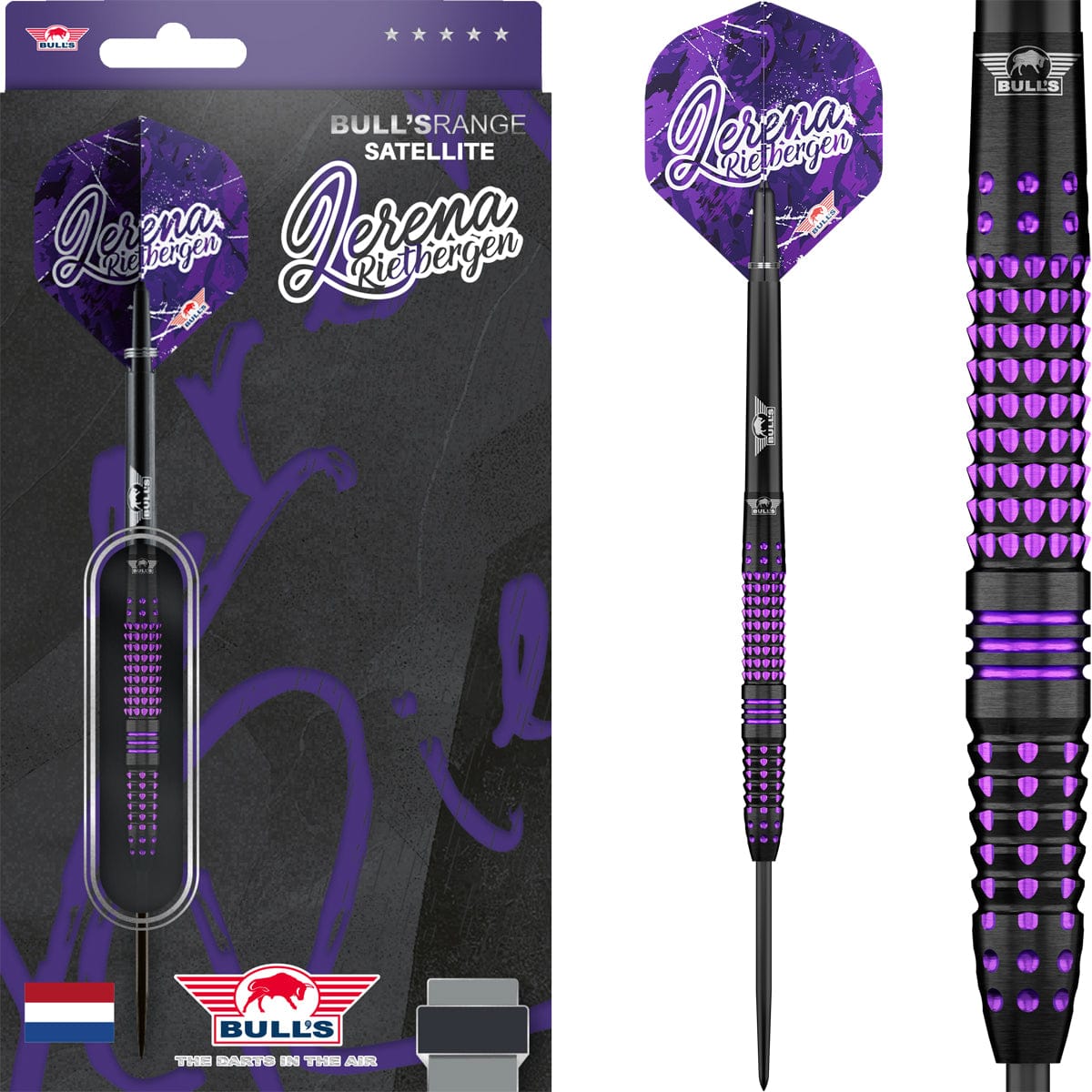 Bulls Lerena Rietbergen Darts - Steel Tip - 90% Tungsten 24g
