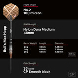 Bulls Max Hopp CP Darts - Steel Tip - 95% Tungsten