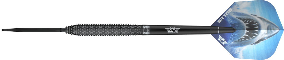 Bulls Shark Pro CP Darts - Steel Tip - 90% Tungsten - Black