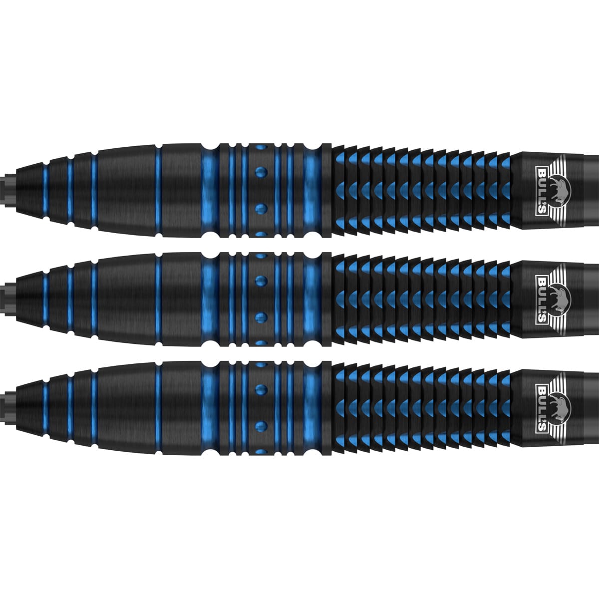 Bulls Smoke CP Darts - Steel Tip - 90% Tungsten - Blue Frost