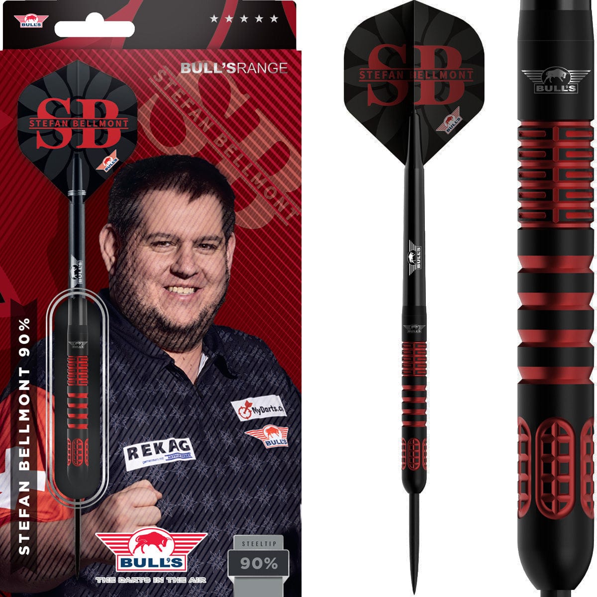 Bulls Stefan Bellmont Darts - Steel Tip - 90% Tungsten
