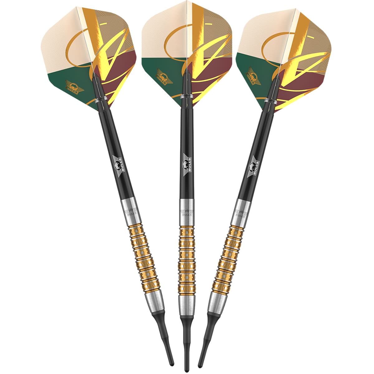 Bulls Vintago CP Darts - Soft Tip - 90% Tungsten - Bomb 17g