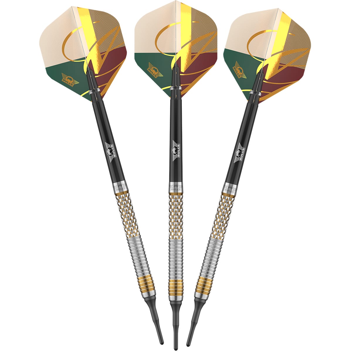 Bulls Vintago CP Darts - Soft Tip - 90% Tungsten - Shark 18g