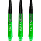 Bulls Spine Dart Shafts - Polycarbonate with Aluminium Top - Green Medium