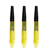 Bulls Spine Dart Shafts - Polycarbonate with Aluminium Top - Yellow Tweenie
