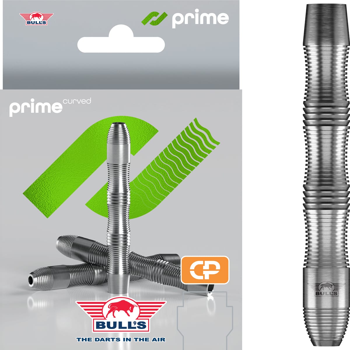 Bulls Prime CP Darts - Steel Tip - 90% Tungsten - Barrels Only - Curved
