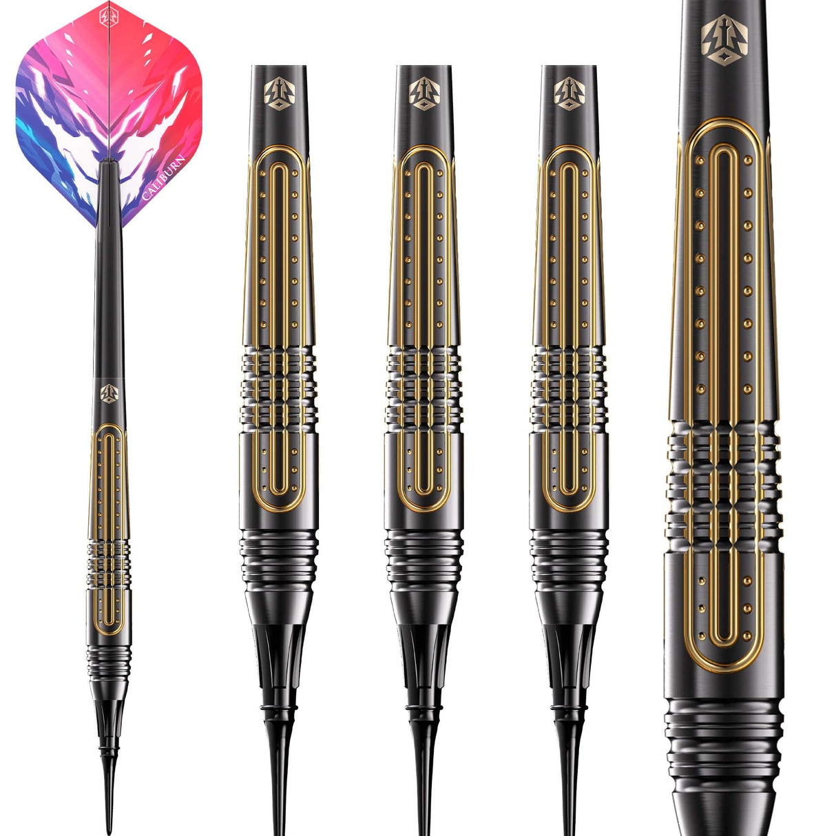 Caliburn Combo Darts - Soft Tip - Brass - C1 - 18g