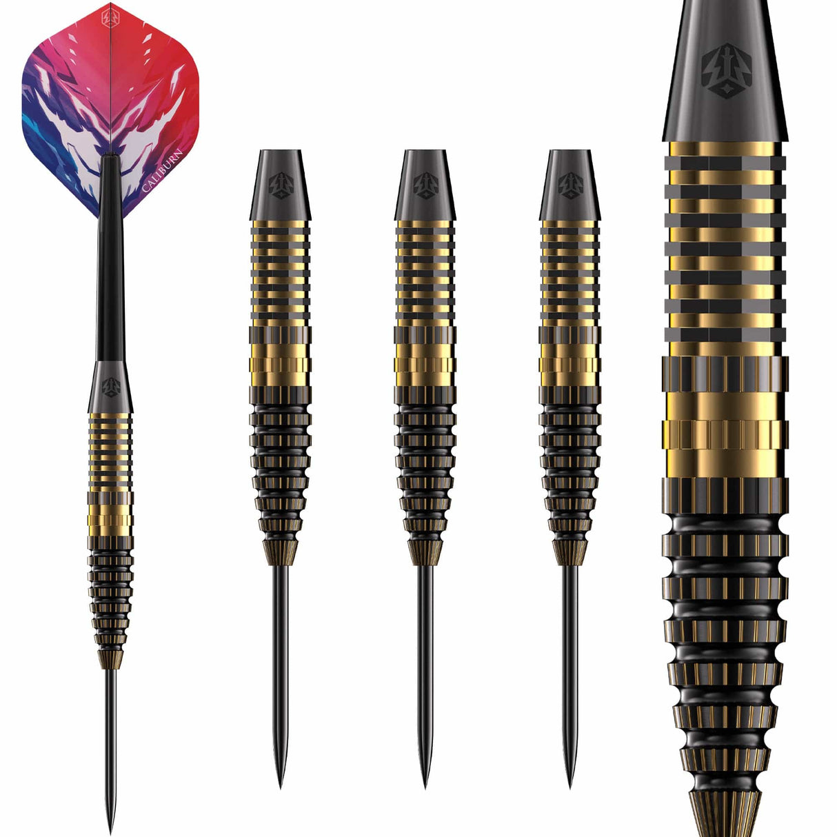 Caliburn Combo Darts - Steel Tip - Brass - C3 - 23g