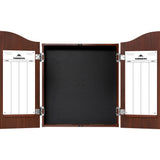 Mission Dartboard Cabinet - Deluxe Quality - Plain Sedona Red