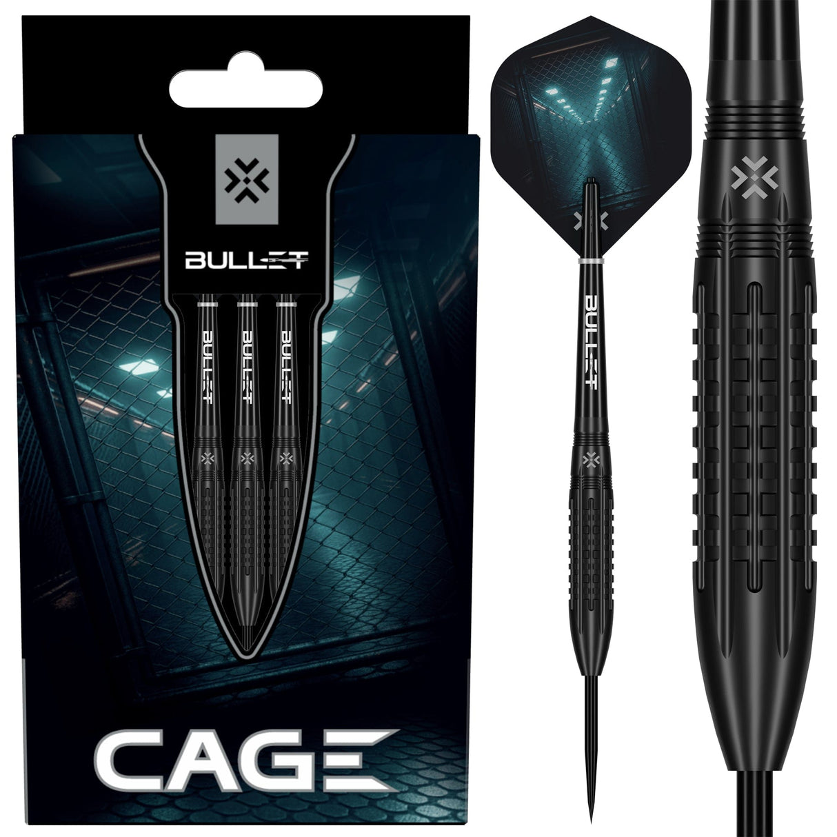 Bullet Cage Darts - Steel Tip - 90% Tungsten
