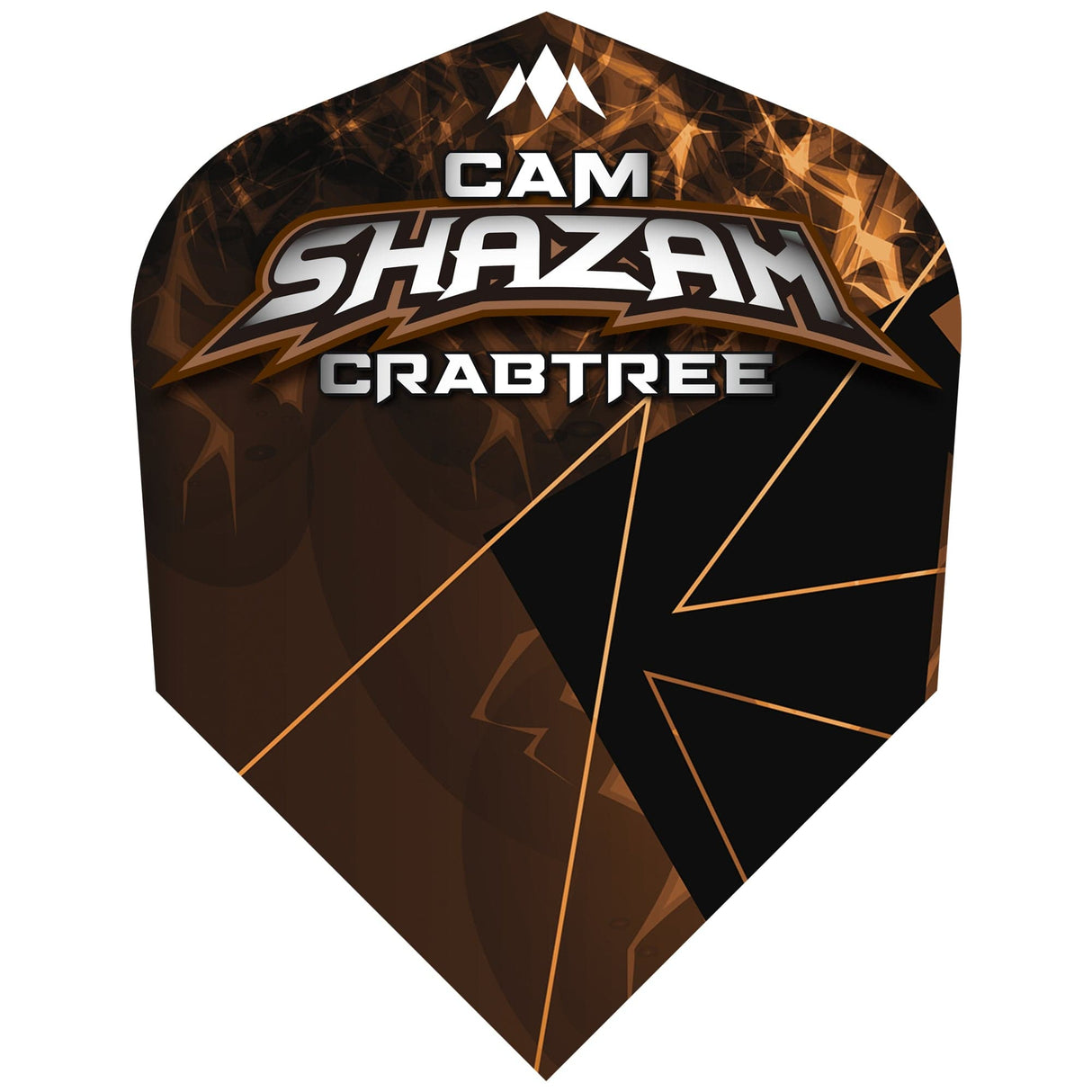 Mission Solo Dart Flights - 100 Micron - Standard No6 - Cam Crabtree - Bronze