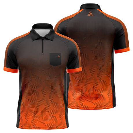 Arraz - Chevron - Black & Orange - Dart Shirt