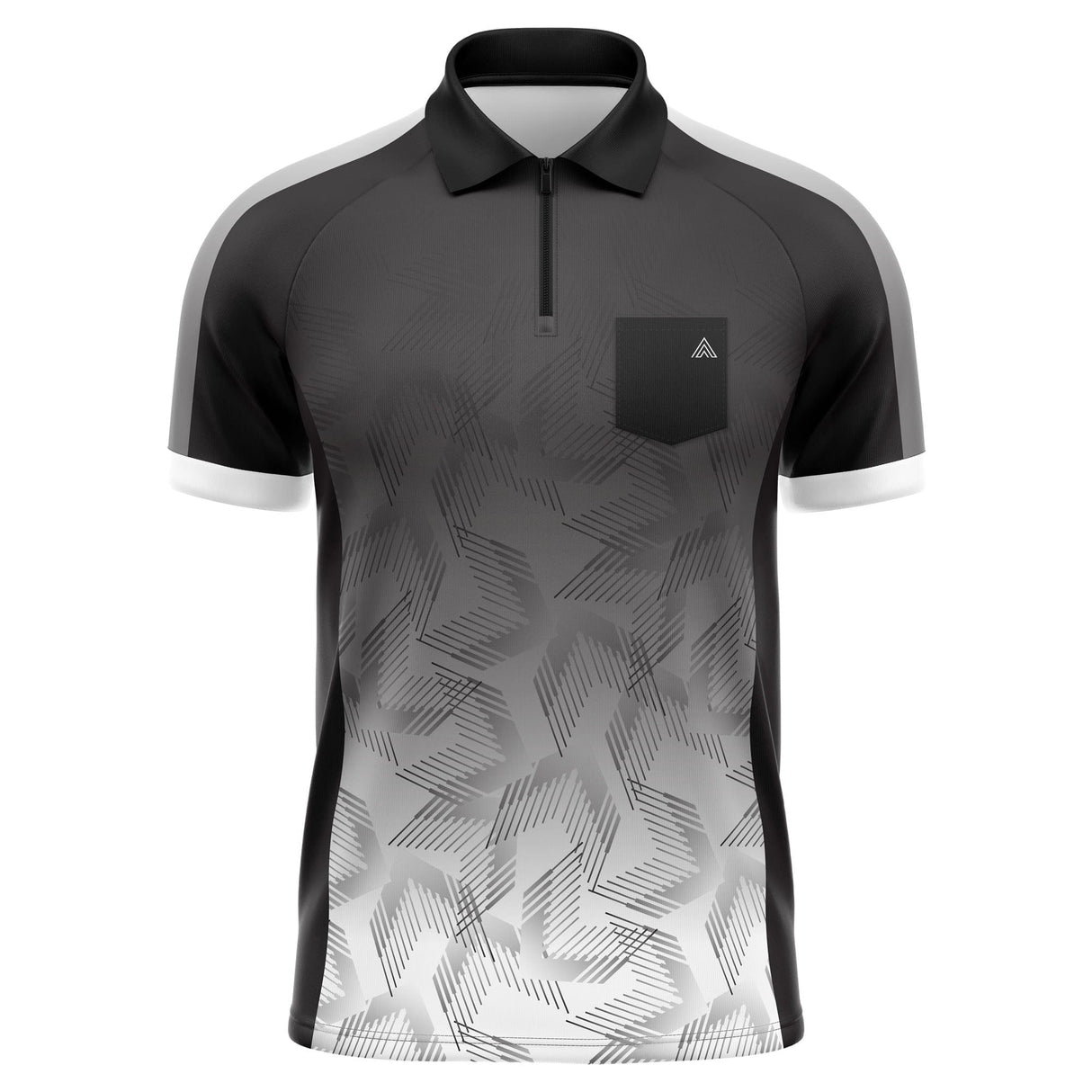 Arraz - Chevron - Black & White - Dart Shirt