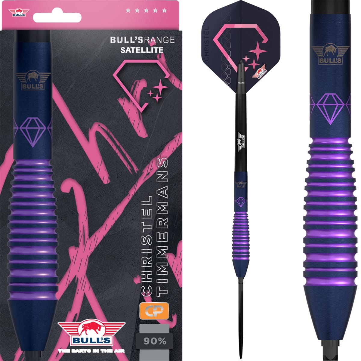 Bulls Christel Timmermans CP Darts - Steel Tip - 90% Tungsten - E1 25g