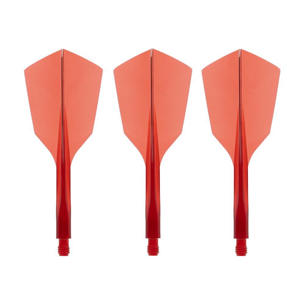 Condor AXE 120 Dart Flights - Narrow - Clear Red
