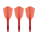 Condor AXE 120 Dart Flights - Narrow - Clear Red