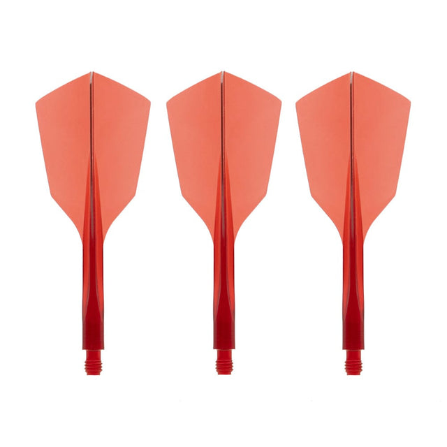 Condor AXE 120 Dart Flights - Narrow - Clear Red