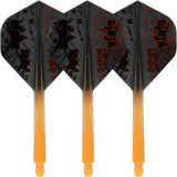 Condor AXE Dart Flights - Matt Campbell - Ginja Ninja - Standard - Black & Orange