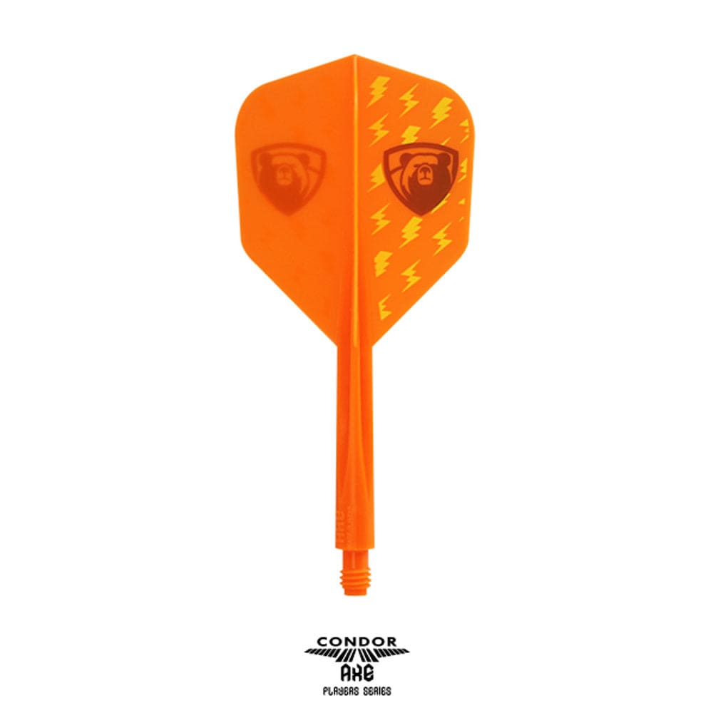 *Condor AXE Player Series Dart Flights - Miyu Miyawaki - Thunderbolt Bear - Small - Orange