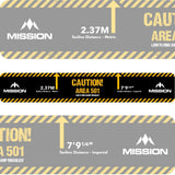Mission Throw Line Oche - Toeline - Caution - Area 501