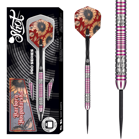 Shot Pro Series Darts - Steel Tip - 90% Tungsten - Barbora Hospodárská 2.0 - 23g