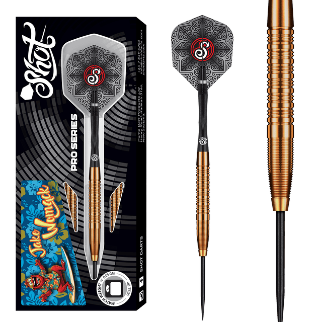 Shot Pro Series Darts - Steel Tip - 90% Tungsten - Jake Womack - 23g
