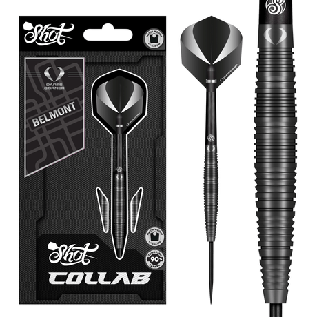 Shot x DC Collab Darts - Steel Tip - 90% Tungsten - Belmont
