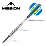 Mission Dennis Nilsson Darts - Steel Tip - 95% Tungsten - Silver