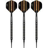 Mission Mike De Decker Darts - Soft Tip - 95% Tungsten - Black & Gold PVD - 20g