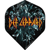 Def Leppard Dart Flights - Official Licensed - 100 Micron - No2 - Std - F2 - Shattered Glass