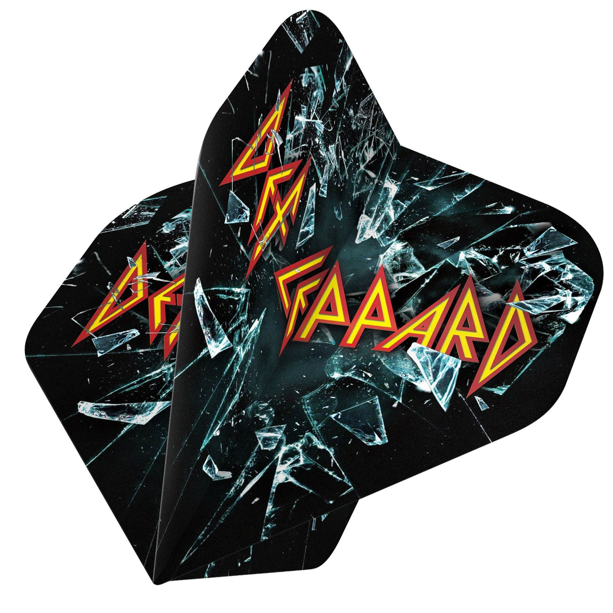 Def Leppard Dart Flights - Official Licensed - 100 Micron - No2 - Std - F2 - Shattered Glass