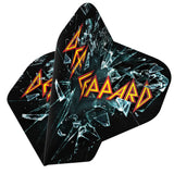 Def Leppard Dart Flights - Official Licensed - 100 Micron - No2 - Std - F2 - Shattered Glass