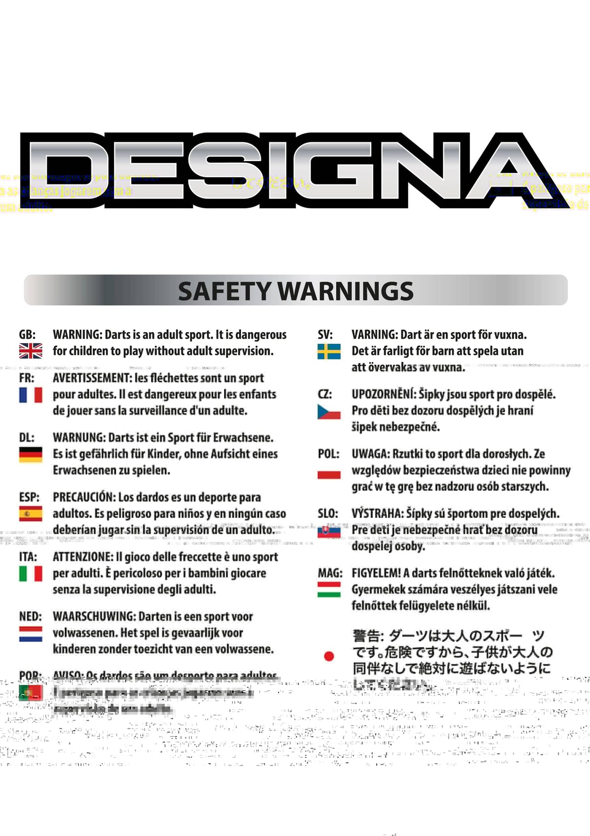 Designa Patriot-X Darts - Steel Tip - Canada