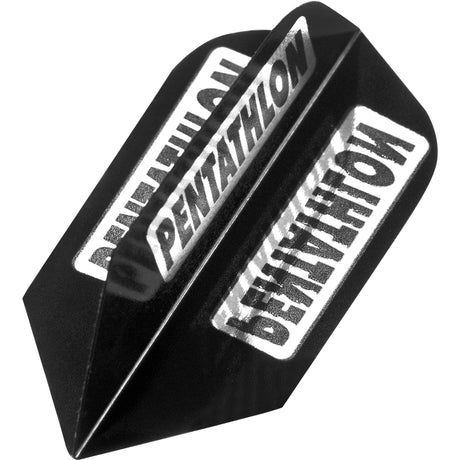 *Pentathlon Dart Flights - Dimplex - Extra Strong - Slim - Black