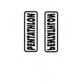 *Dart Flights - Pentathlon Colours - Extra Strong - Fantail Clear
