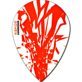 *Harrows Rapide Dart Flights - Pear Shape - 100 Micron Orange