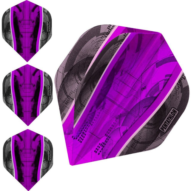 *Pentathlon Silver Edge Dart Flights - Extra Strong - Std