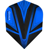 *Harrows Vivid Dart Flights - 100 Micron - Std - Aqua Dark Blue