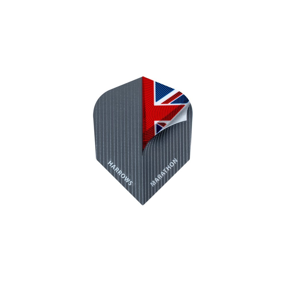 Harrows Dart Flights - Marathon - Extra Strong - Std - Union Jack - Peel