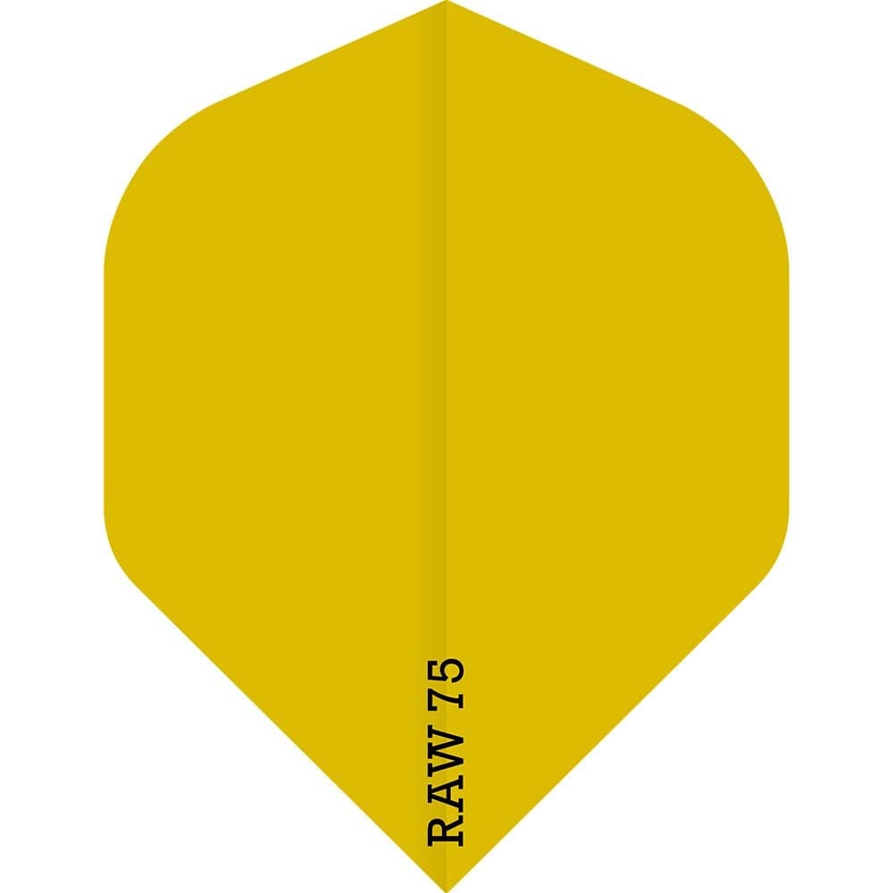 *Dart Flights - Raw 75 - 75 Micron - Std - Plain - Neon Neon Yellow
