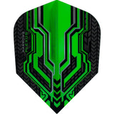 *Harrows Plexus Dart Flights - Std Shape - 100 Micron Green
