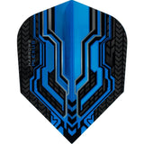 *Harrows Plexus Dart Flights - Std Shape - 100 Micron Aqua Blue