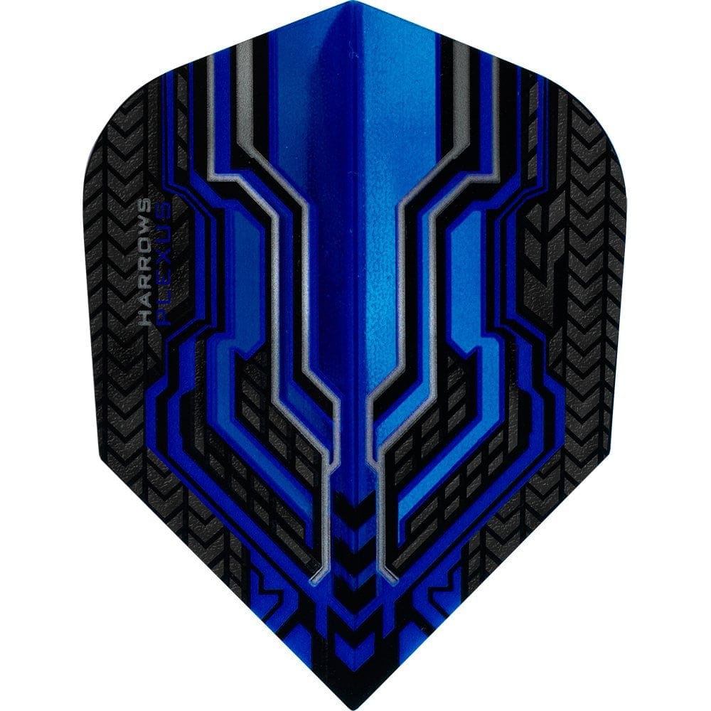 *Harrows Plexus Dart Flights - Std Shape - 100 Micron Dark Blue