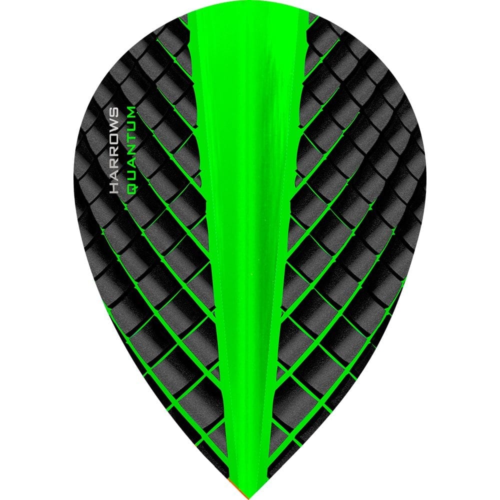 *Harrows Quantum Dart Flights - 3D Effect - 100 Micron - Pear Green